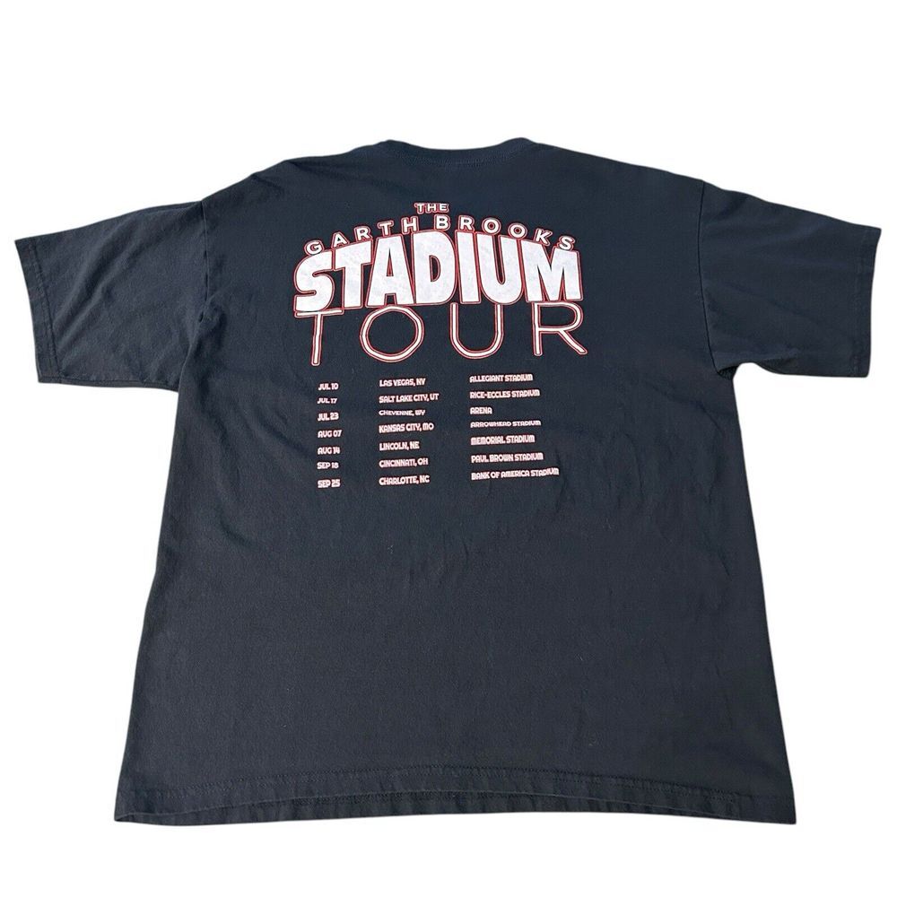 Garth Brooks XL Stadium Tour 2021 Short Sleeve Black‎ T-Shirt Band T Country - Picture 5 of 9